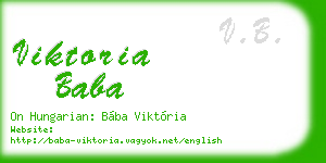 viktoria baba business card