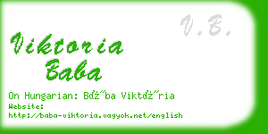 viktoria baba business card